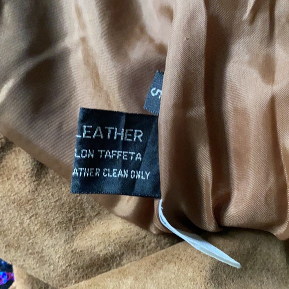 Vintage Suede Brown Camel Leather Classic High Rise Shorts Fall Winter Neutral - Picture 8 of 9